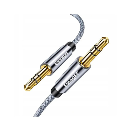 Кабель мультимедійний 3.5mm M to 3.5mm M 5.0m gray Essager (EYP35-DYD0G) – Essager (вид 2)