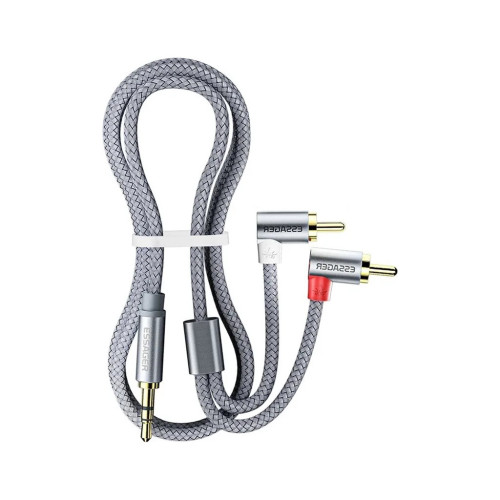 Кабель мультимедийный 3.5mm M to 2xRCA M 5.0m 90° corner Essager (EYPWT-MYD0G-P) – Essager (вид 1)
