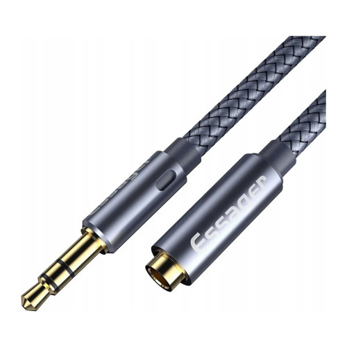 Кабель мультимедійний 3.5mm F to 3.5mm M 1.0m Essager (EYPY35-MY0G) – Essager