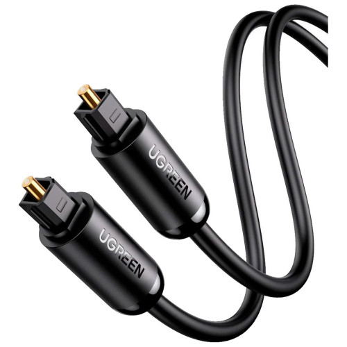 Кабель мультимедийный Optical Toslink 3.0m AV122 black Ugreen (70893) – UGREEN