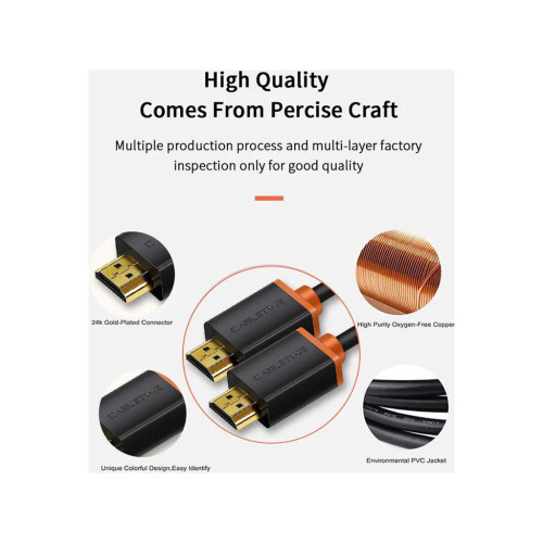 Кабель мультимедійний HDMI M to HDMI M 5.0m V2.0 4K60Hz Cabletime (CA915309) – Cabletime (вид 2)