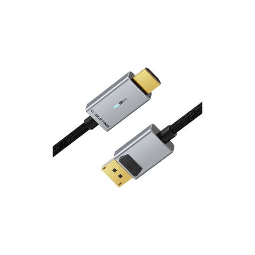 Кабель мультимедійний DisplayPort M to HDMI M 3.0m 4K60Hz Cabletime (CA915330) – Cabletime