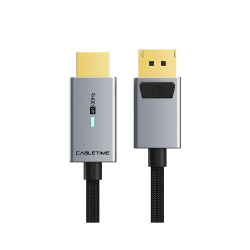 Кабель мультимедійний DisplayPort M to HDMI M 3.0m 4K60Hz Cabletime (CA915330) – Cabletime (вид 1)