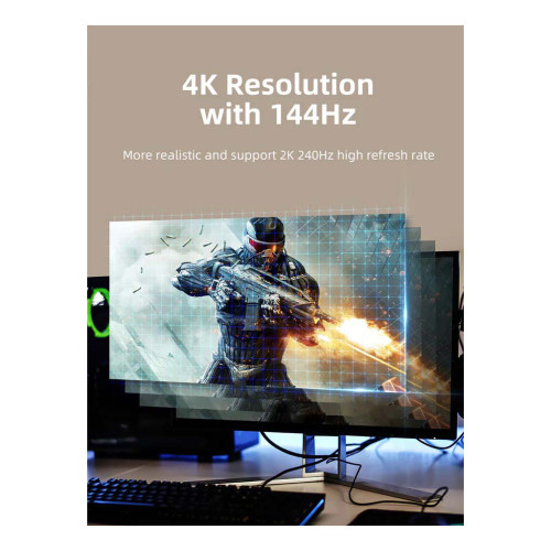 Кабель мультимедійний DisplayPort M to HDMI M 8K60Hz Cabletime (CA916405) – Cabletime (вид 2)