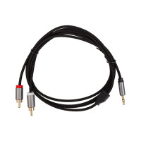 Кабель мультимедийный 3.5mm M to 2xRCA M 1.8m Cabletime (CA914005)