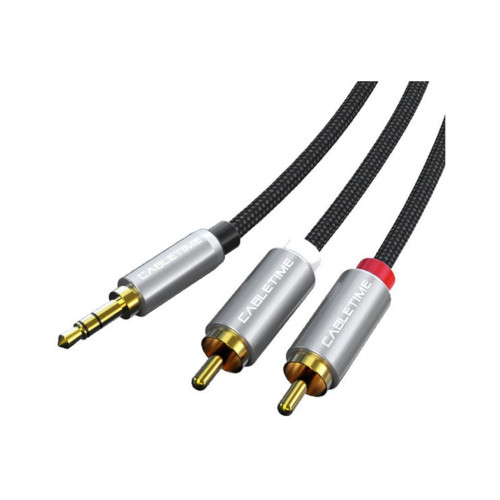 Кабель мультимедійний 3.5mm M to 2xRCA M 1.8m Cabletime (CA914005) – Cabletime (вид 1)
