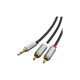 Кабель мультимедійний 3.5mm M to 2xRCA M 3.0m Cabletime (CA914067)