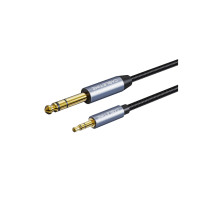 Кабель мультимедийный 6.35mm M to 3.5mm M 3.0m Cabletime (CA915279)