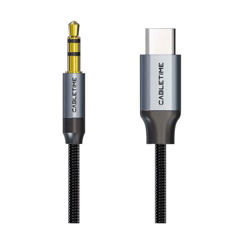 Кабель мультимедийный USB-C to 3.5mm M 1.0m Cabletime (CA915767) – Cabletime