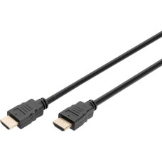Кабель мультимедійний HDMI M to HDMI M 2.0m 4K60Hz w/Ethernet black Digitus (DB-330123-020-S)