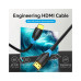Кабель мультимедийный HDMI M to HDMI M 25.0m black Vention (AACBS) – Vention (вид 1)