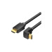 Кабель мультимедійний HDMI M to HDMI M 1.5m 90° corner black Vention (AAQBG) – Vention