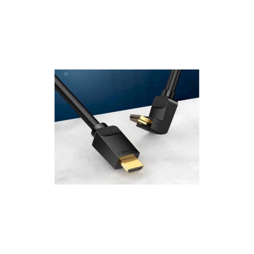 Кабель мультимедійний HDMI M to HDMI M 1.5m 90° corner black Vention (AAQBG) – Vention (вид 2)