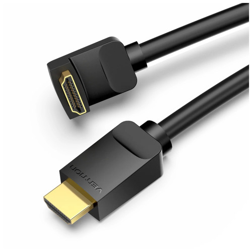 Кабель мультимедійний HDMI M to HDMI M 3.0m 90° corner black Vention (AAQBI) – Vention (вид 1)