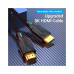 Кабель мультимедійний HDMI M to HDMI M 3.0m 8K cotton braided black Vention (AAUBI) – Vention (вид 1)