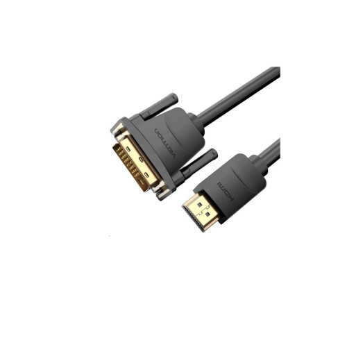 Кабель мультимедійний HDMI M to DVI M 1.0m black Vention (ABFBF) – Vention (вид 2)