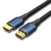 Кабель мультимедійний HDMI M to HDMI M 1.5m 8K cotton braided blue Vention (ALGLG) – Vention