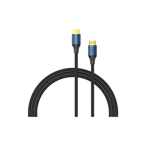 Кабель мультимедійний HDMI M to HDMI M 1.5m 8K cotton braided blue Vention (ALGLG) – Vention (вид 1)