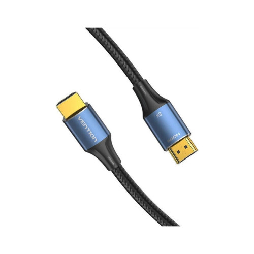 Кабель мультимедийный HDMI M to HDMI M 3.0m 8K cotton braided blue Vention (ALGLI) – Vention (вид 1)
