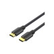 Кабель мультимедійний HDMI M to HDMI M 2.0m 4K cotton braided black Vention (ALLBH)