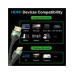 Кабель мультимедійний HDMI M to HDMI M 1.0m 8K ultra thin cotton braided green Vention (ALOGF) – Vention (вид 2)