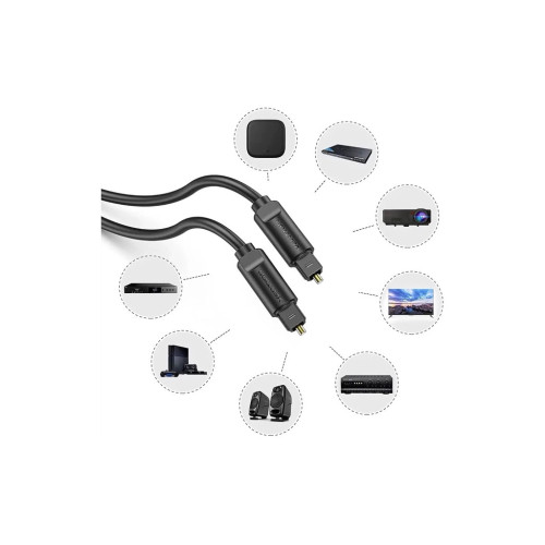 Кабель мультимедійний Optical Toslink 3.0m black Vention (BAEBI) – Vention (вид 2)