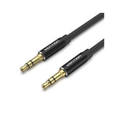 Кабель мультимедійний 3.5mm M to 3.5mm M 1.5m black Vention (BAXBG)