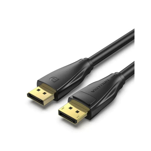 Кабель мультимедійний DisplayPort M to DisplayPort M 2.0m V1.4 8K black Vention (HCDBH) – Vention