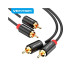 Кабель мультимедийный 2xRCA M to 2xRCA M 1.0m black Vention (VAB-R06-B100) – Vention (вид 1)