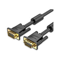 Кабель мультимедійний VGA M to VGA M 10.0m black Vention (DAEBL)