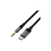Кабель мультимедійний USB-C to 3.5mm M 0.15m black Acefast (6974316285274) – Acefast (вид 1)