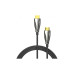 Кабель мультимедійний HDMI M to HDMI M 15.0m V2.1 Optical 8K 60Hz 48Gbps Dolby 7.1 black Vention (ALBBN) – Vention