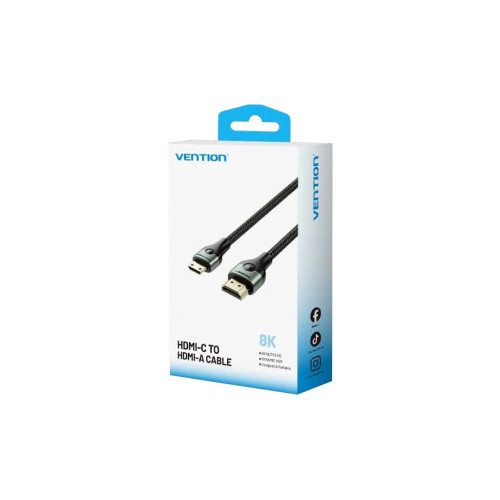 Кабель мультимедийный HDMI M to HDMI mini M 2.0m V2.1 8K 60Hz green Vention (AGJGH) – Vention (вид 1)