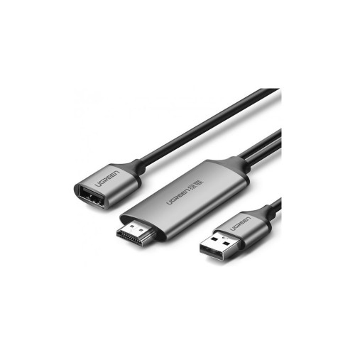Кабель мультимедийный USB to HDMI 1.5m gray Ugreen (50291) – UGREEN