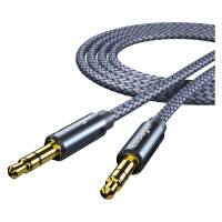 Кабель мультимедійний 3.5mm M to 3.5mm M 1.2m gray Essager (EYP35-DY0G)