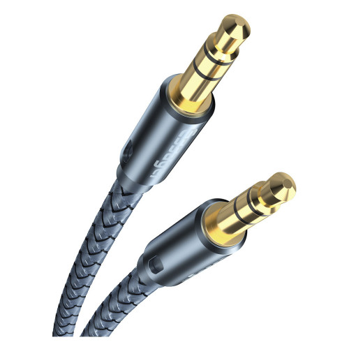 Кабель мультимедійний 3.5mm M to 3.5mm M 1.2m gray Essager (EYP35-DY0G) – Essager (вид 1)