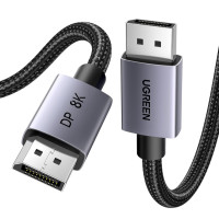 Кабель мультимедійний DisplayPort M to DisplayPort M 3.0m V1.4 8K60Hz black Ugreen (25906)