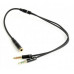 Кабель мультимедийный Jack 3.5mm F to 2 x Jack 3.5mm M Cablexpert (CCA-418M) – Cablexpert