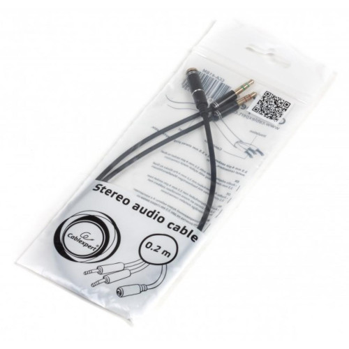 Кабель мультимедийный Jack 3.5mm F to 2 x Jack 3.5mm M Cablexpert (CCA-418M) – Cablexpert (вид 1)