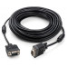 Кабель мультимедийный VGA 15.0m ferrits Vinga (VCPVGAF15BK) – Vinga (вид 1)