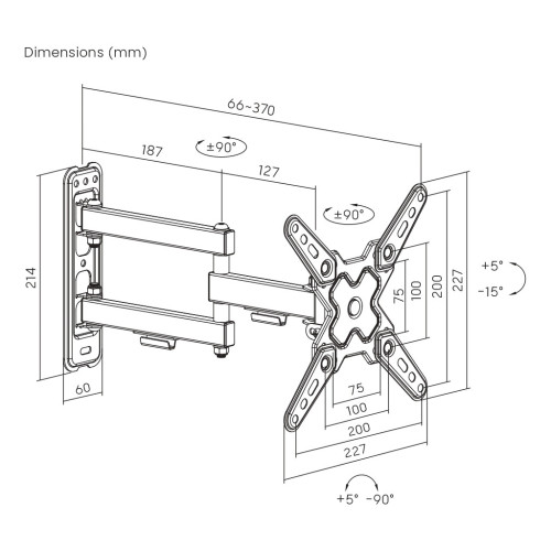 Кронштейн Brateck LDA40-223 – BRATECK (вид 1)