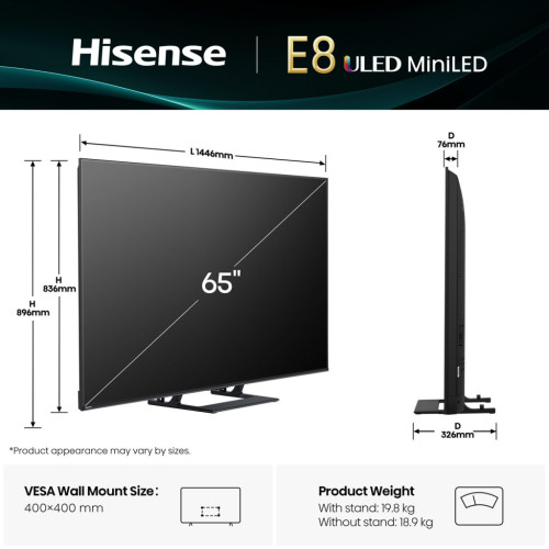 Телевизор Hisense 65E8Q – Hisense (вид 1)