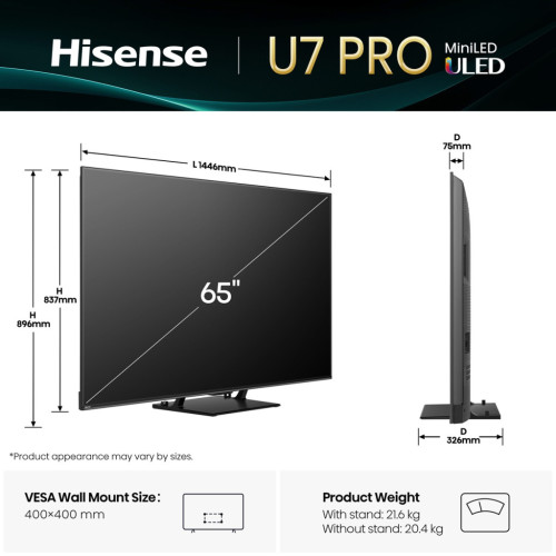 Телевизор Hisense 65U7Q PRO – Hisense (вид 1)