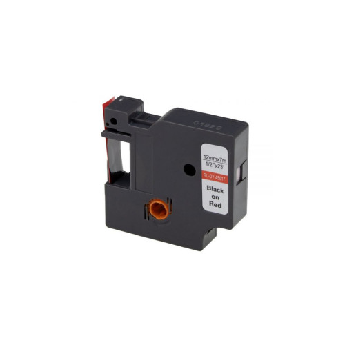 Стрічка для принтера етикеток UKRMARK RL-D-45017P-BK/RE, аналог DYMO S0720570, 12мм х 7м. (CD45017P) – UKRMARK