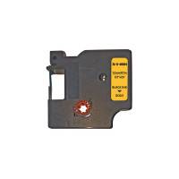 Лента для принтера этикеток UKRMARK RL-D-R-46024-BK/GO шелковая лента. для DYMO серии D1. 12мм х (CD46024)