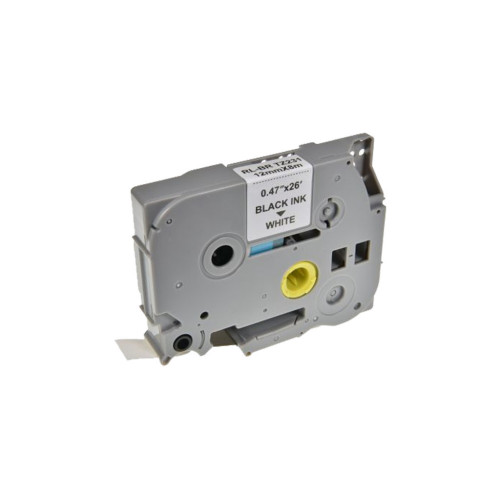 Лента для принтера этикеток UKRMARK RL-B-S-T231P-BK/WT, аналог TZES231. Сверхклейкая. 12 мм х 8 (CBTZS231) – UKRMARK