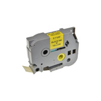 Лента для принтера этикеток UKRMARK RL-B-T641P-BK/YE, аналог TZE641. 18 мм х 8 м (CBTZ641)