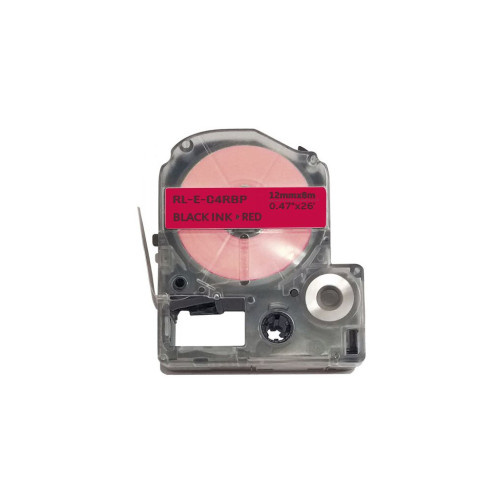 Лента для принтера этикеток UKRMARK RL-E-C4RBP-BK/RE, аналог LC4RBP. 12 мм х 8 м (CELC4RBP) – UKRMARK