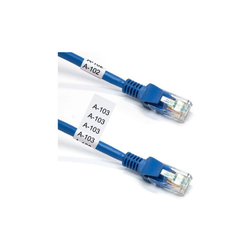 Стрічка для принтера етикеток UKRMARK сумісна з TZEFX231. гнучка, 12мм х 8м. black on white (TZeFX231) (CBTZF231) – UKRMARK (вид 2)