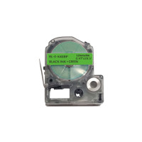 Лента для принтера этикеток UKRMARK RL-E-K4GBP-BK/GR, аналог LK4GBP. 12 мм х 9 м (CELK4GBP)